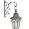 Rustic Lantern with Matching Scroll Bracket